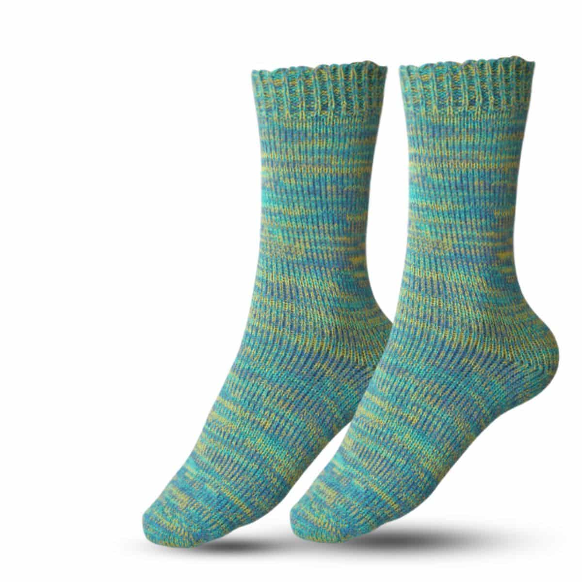 2 Paar bunte Alpaka‑Socken – Farbe & Komfort für die ganze Familie