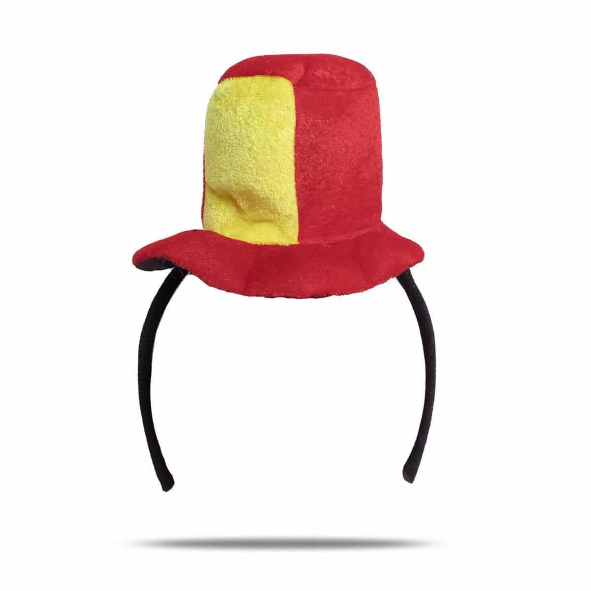 2er SET "Fan-Haarreifen" Hut Zylinder WM Fußball Länder Damen