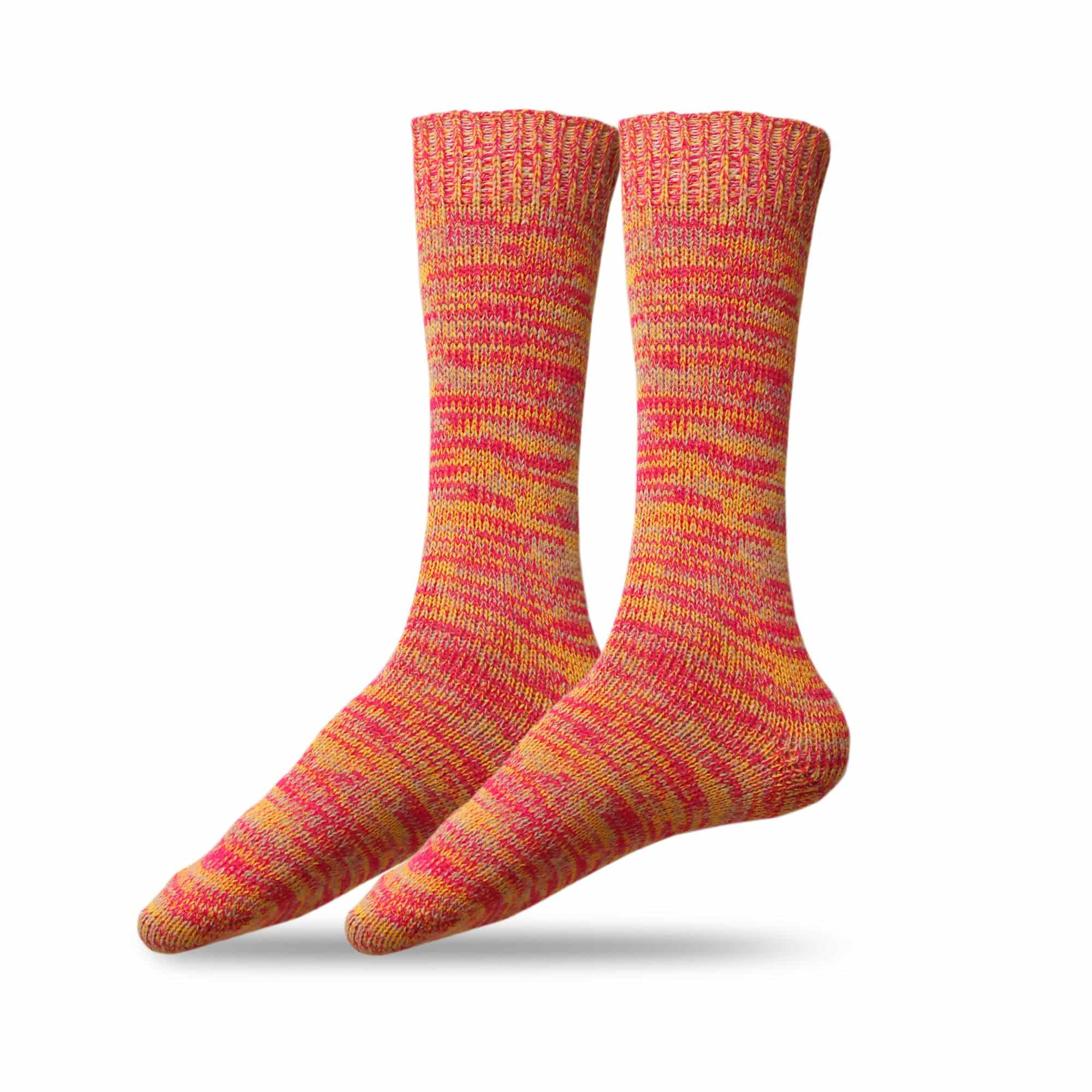 2 Paar bunte Alpaka‑Socken – Farbe & Komfort für die ganze Familie