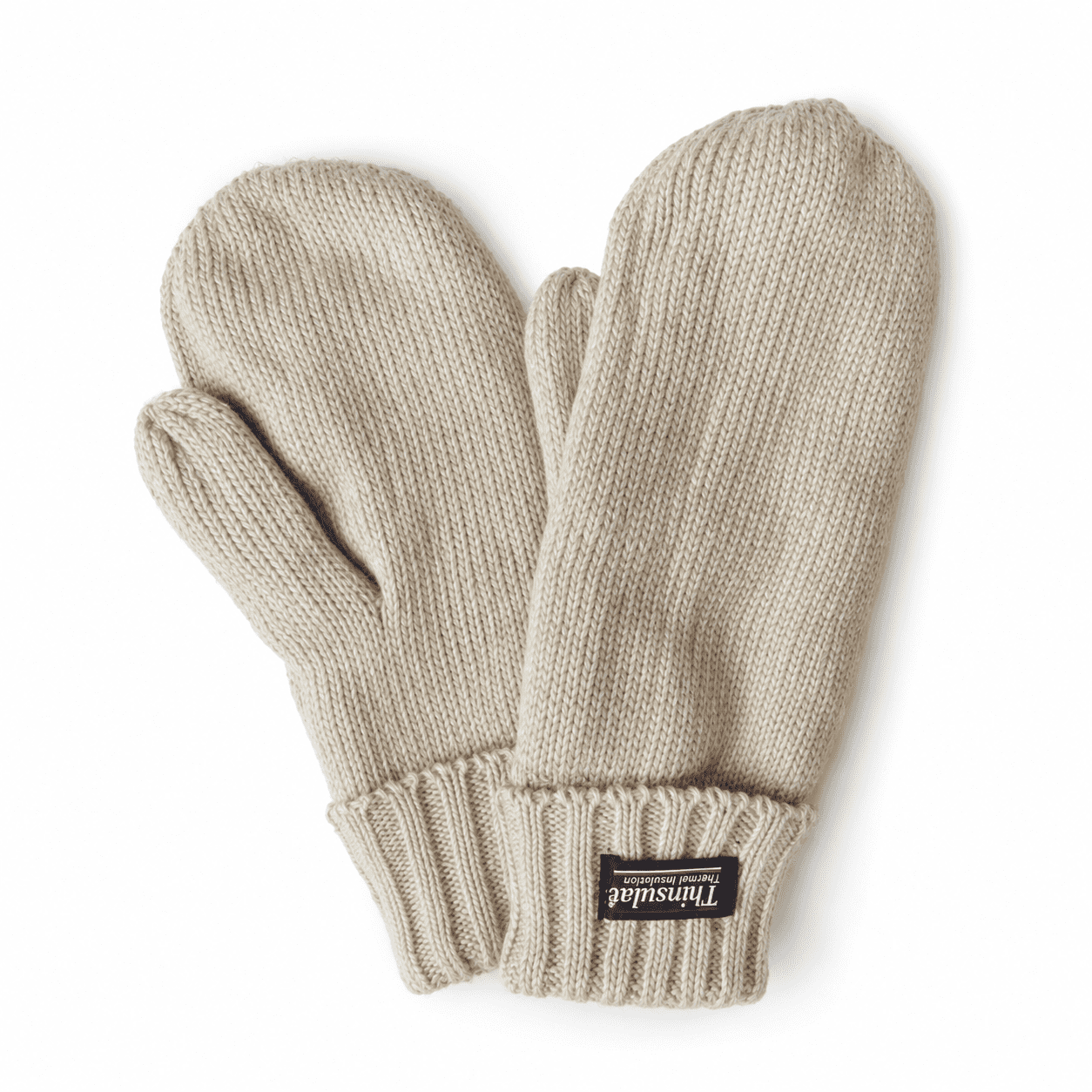 Fausthandschuhe Wolle Strick Winter Unisex Fäustling Schlicht