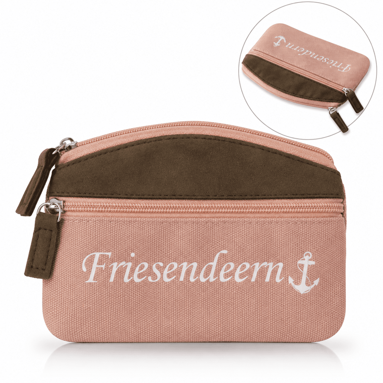 Täschchen "Friesendeern" Ordnungshüter maritim Anker Portemonnaie